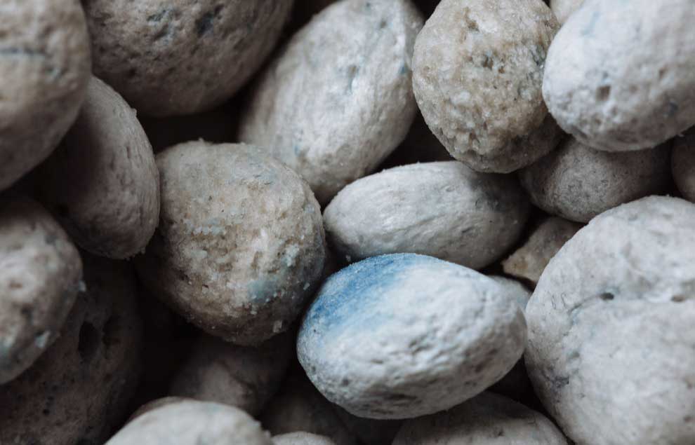 Pumice stones used in '70 to give a vintage style to garments